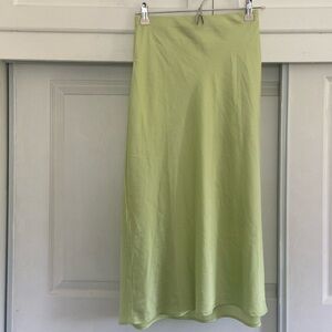 Forever 21 satin midi slip skirt